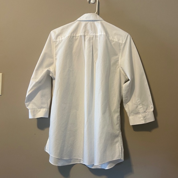 Lands’ End white button-down shirt, size 16P - Picture 2 of 7